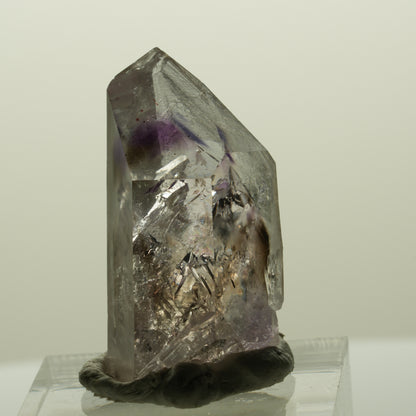 Harlekin Lemurian Phantom Amethyst Spitze Streep Mine, Goboboseb, Namibia 32*15*15mm #14994