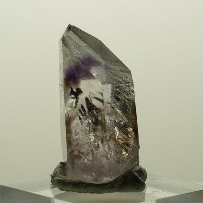 Harlekin Lemurian Phantom Amethyst Spitze Streep Mine, Goboboseb, Namibia 32*15*15mm #14994