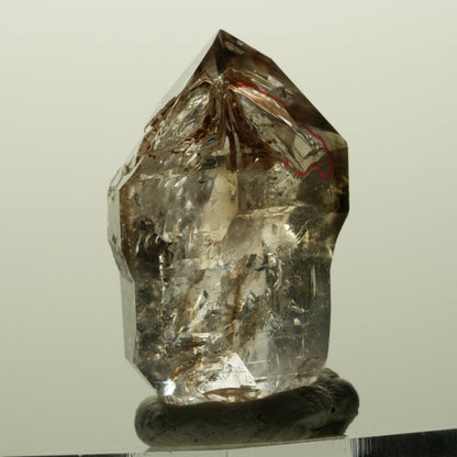 Enhydro Skelett Fenster Phantom Rauchquarz Zepter, 1x Blase Goboboseb, Namibia 36*23*18mm #14996