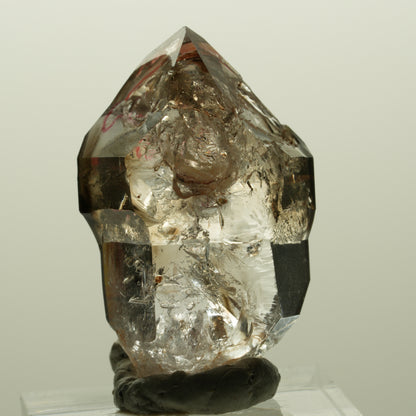 Enhydro Skelett Fenster Phantom Rauchquarz Zepter, 1x Blase Goboboseb, Namibia 36*23*18mm #14996