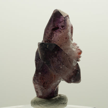 Seltene Phantom Skelett Amethyst mit Eisen Spitze Brandberg, Namibia 43*26*20mm #15000