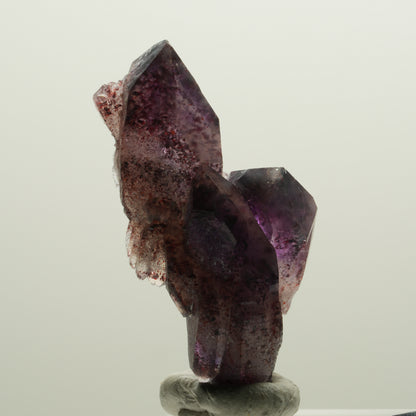 Seltene Phantom Skelett Amethyst mit Eisen Spitze Brandberg, Namibia 43*26*20mm #15000