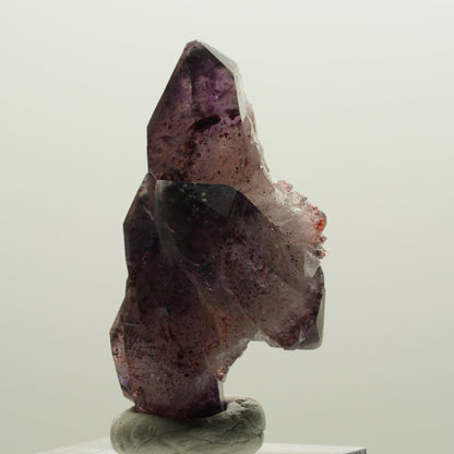 Seltene Phantom Skelett Amethyst mit Eisen Spitze Brandberg, Namibia 43*26*20mm #15000