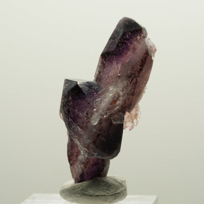 Seltene Phantom Skelett Amethyst mit Eisen Spitze Brandberg, Namibia 43*26*20mm #15000