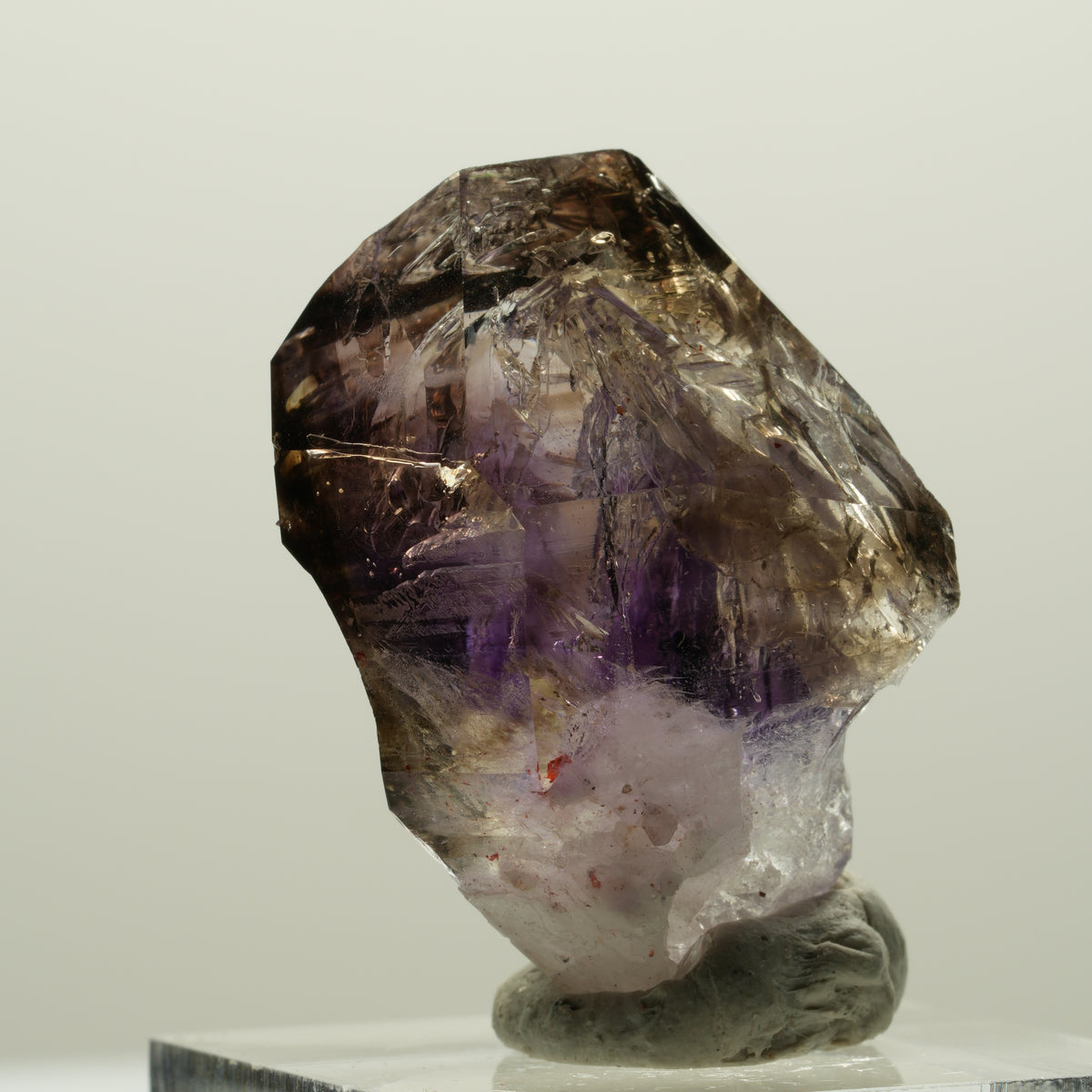 Skelett Phantom Amethyst Doppelender Zepter Spitze Goboboseb, Namibia 33*24*21mm #15001