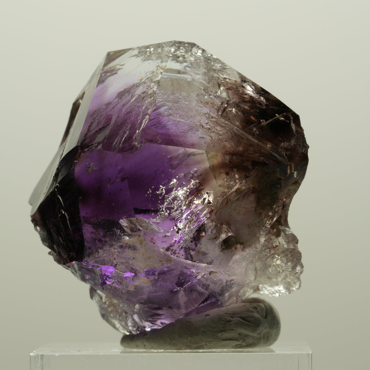 Skelett Phantom Amethyst Doppelender Zepter Spitze Goboboseb, Namibia 34*33*32mm #15002