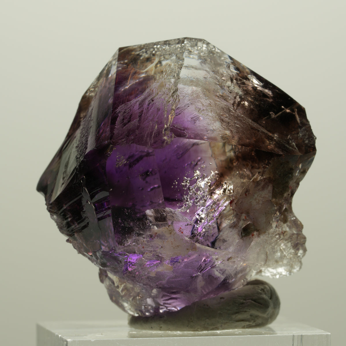 Skelett Phantom Amethyst Doppelender Zepter Spitze Goboboseb, Namibia 34*33*32mm #15002