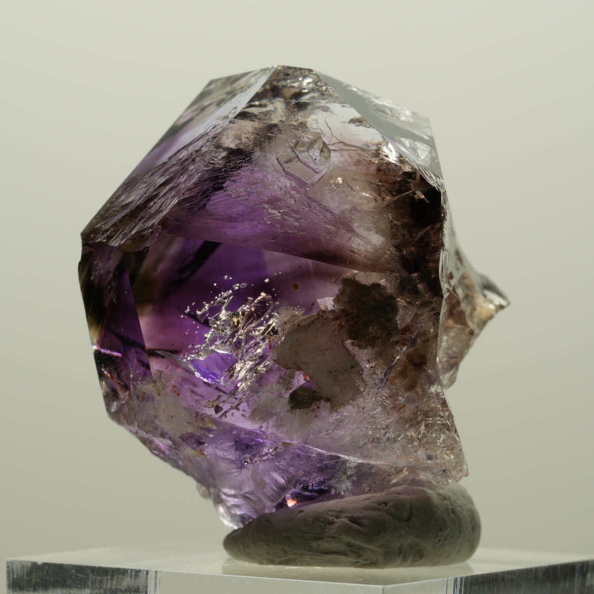 Skelett Phantom Amethyst Doppelender Zepter Spitze Goboboseb, Namibia 34*33*32mm #15002
