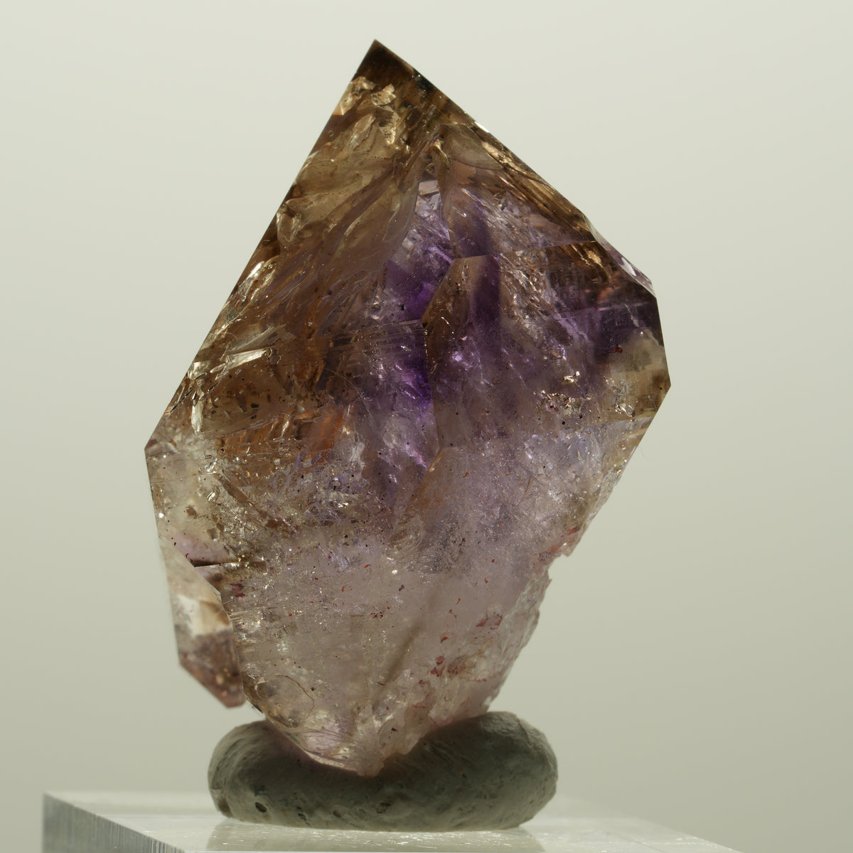 Skelett Phantom Amethyst Doppelender Zepter Spitze Goboboseb, Namibia 36*26*25mm #15003