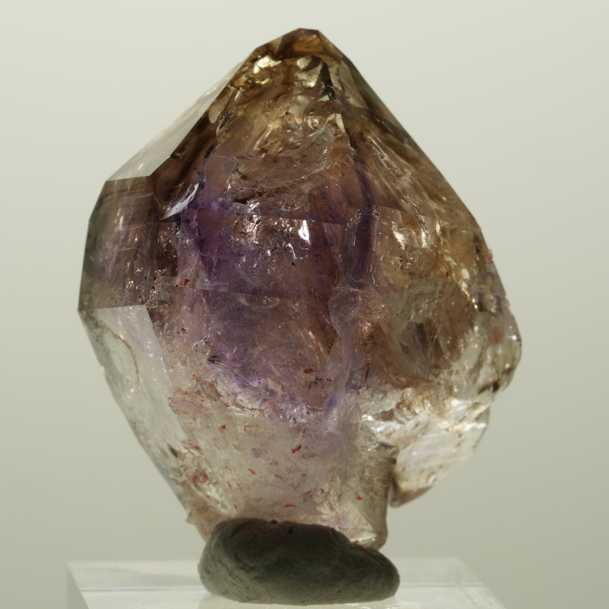 Skelett Phantom Amethyst Doppelender Zepter Spitze Goboboseb, Namibia 36*26*25mm #15003