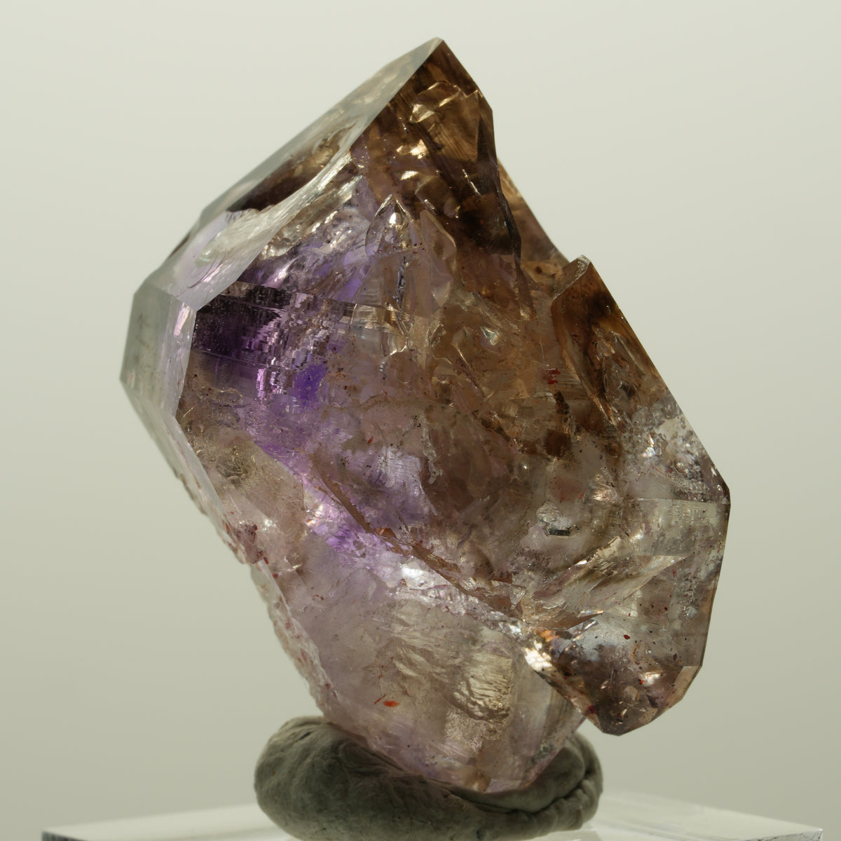 Skelett Phantom Amethyst Doppelender Zepter Spitze Goboboseb, Namibia 36*26*25mm #15003
