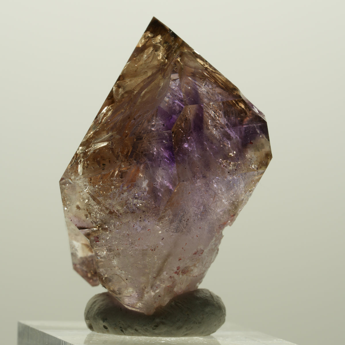Skelett Phantom Amethyst Doppelender Zepter Spitze Goboboseb, Namibia 36*26*25mm #15003