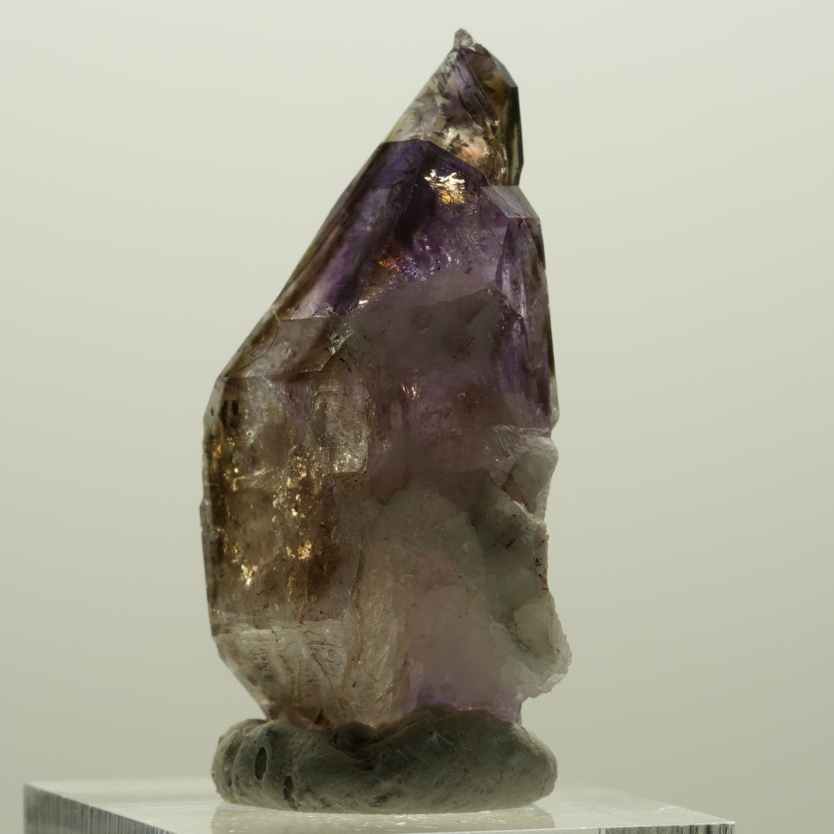 Skelett Phantom Amethyst Doppelender Zepter Spitze Goboboseb, Namibia 42*27*15mm #15004