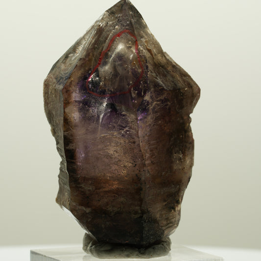Enhydro Skelett Phantom Amethyst, große Blase Brandberg, Namibia 50*35*23mm #15006
