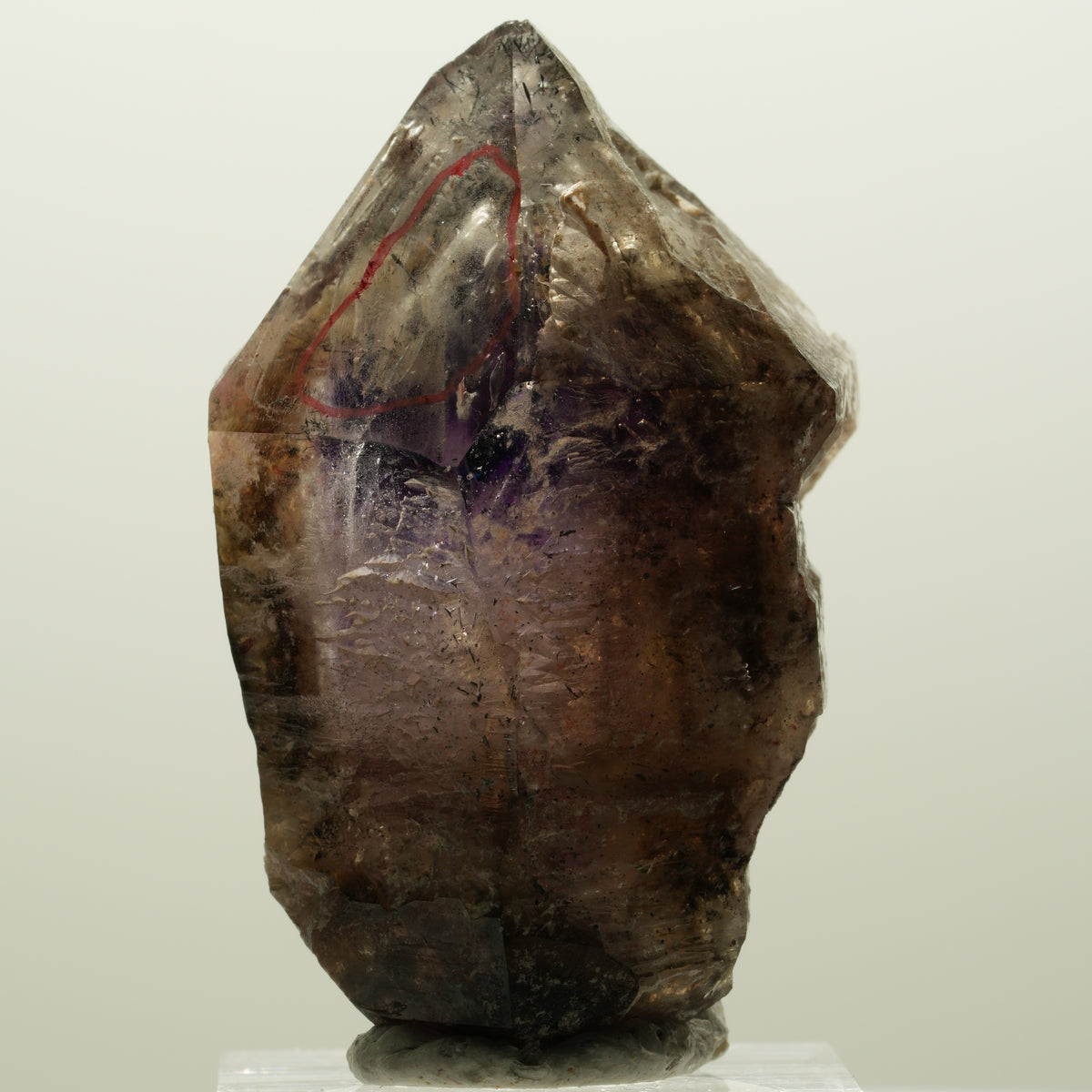 Enhydro Skelett Phantom Amethyst, große Blase Brandberg, Namibia 50*35*23mm #15006