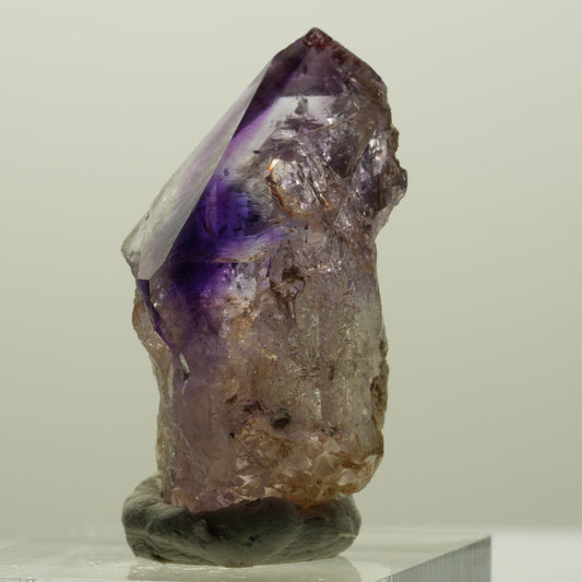Seltene Skelett Phantom Amethyst Spitze Goboboseb, Namibia 36*20*18mm #15007