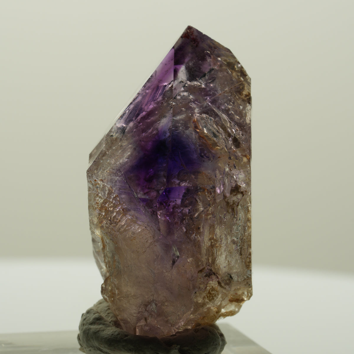 Seltene Skelett Phantom Amethyst Spitze Goboboseb, Namibia 36*20*18mm #15007