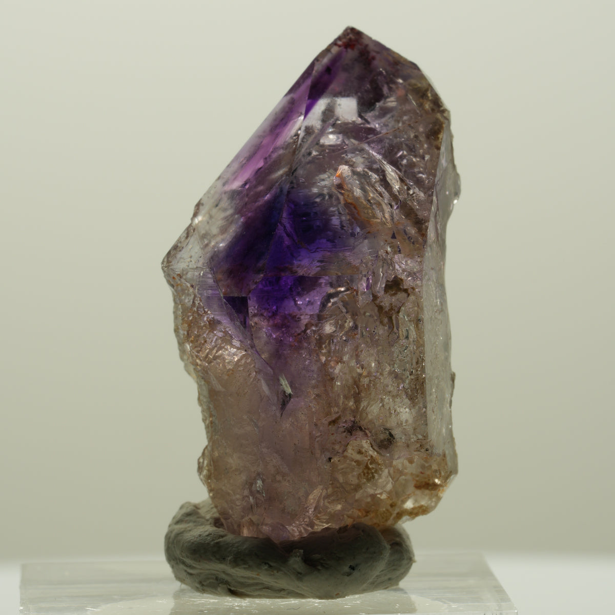 Seltene Skelett Phantom Amethyst Spitze Goboboseb, Namibia 36*20*18mm #15007