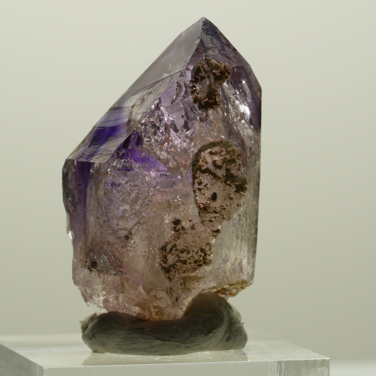 Seltene Skelett Phantom Amethyst Spitze Goboboseb, Namibia 36*20*18mm #15007