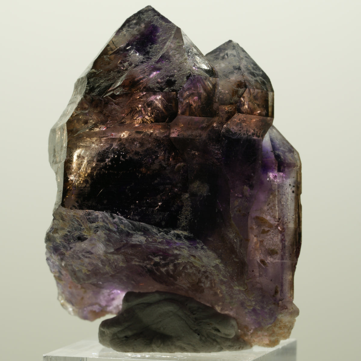 Skelett Phantom Amethyst Doppelender Zepter Gruppe Goboboseb, Namibia 51*38*38mm #15008
