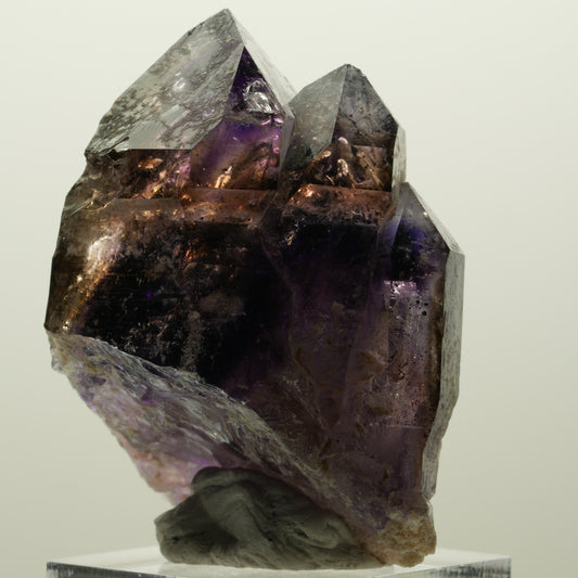 Skelett Phantom Amethyst Doppelender Zepter Gruppe Goboboseb, Namibia 51*38*38mm #15008