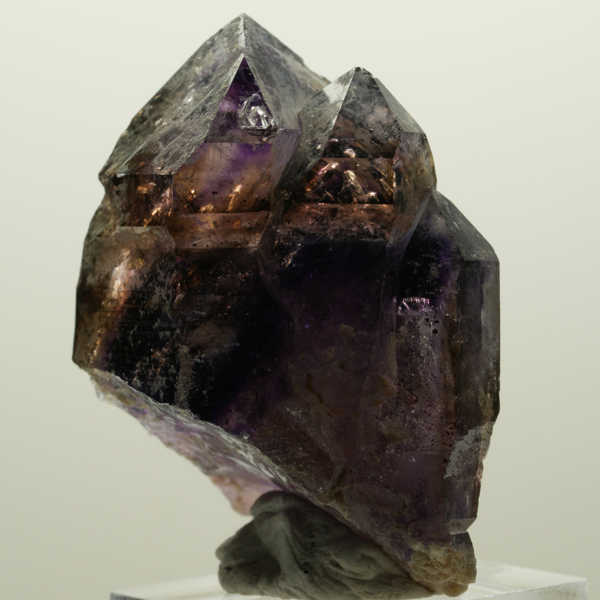 Skelett Phantom Amethyst Doppelender Zepter Gruppe Goboboseb, Namibia 51*38*38mm #15008