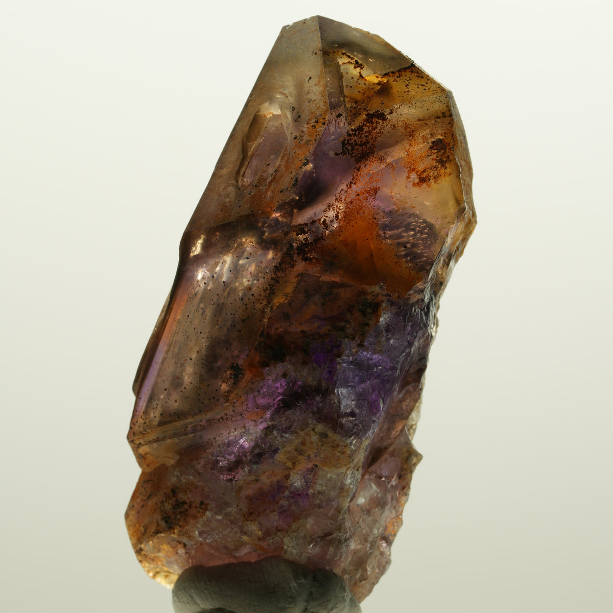 Seltene Skelett Phantom Amethyst Fenster Spitze Brandberg, Namibia 64*33*26mm #15014