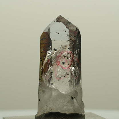 Enhydro Lemurian Phantom Amethyst mit Hämatit, 3x Blase Streep Mine, Namibia 33*14*14mm #15016