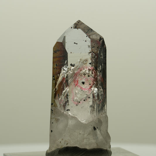 Enhydro Lemurian Phantom Amethyst mit Hämatit, 3x Blase Streep Mine, Namibia 33*14*14mm #15016