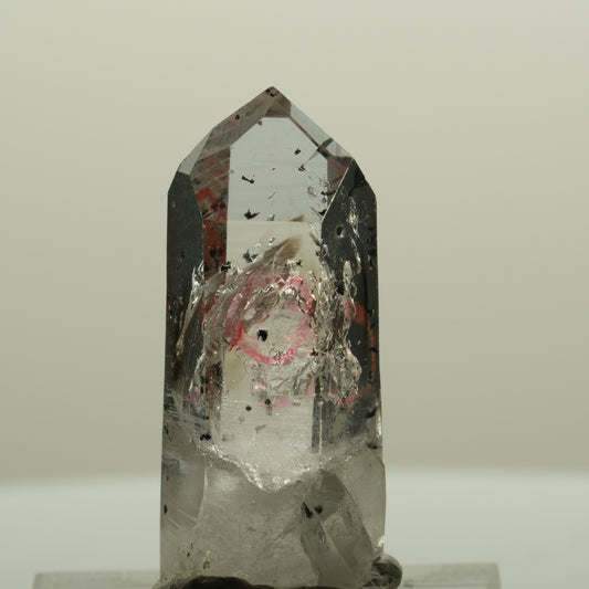 Enhydro Lemurian Phantom Amethyst mit Hämatit, 3x Blase Streep Mine, Namibia 33*14*14mm #15016