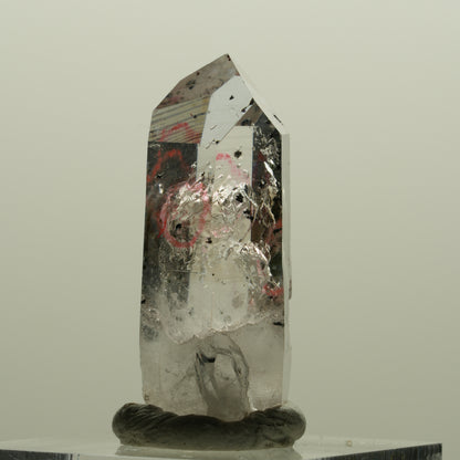 Enhydro Lemurian Phantom Amethyst mit Hämatit, 3x Blase Streep Mine, Namibia 33*14*14mm #15016