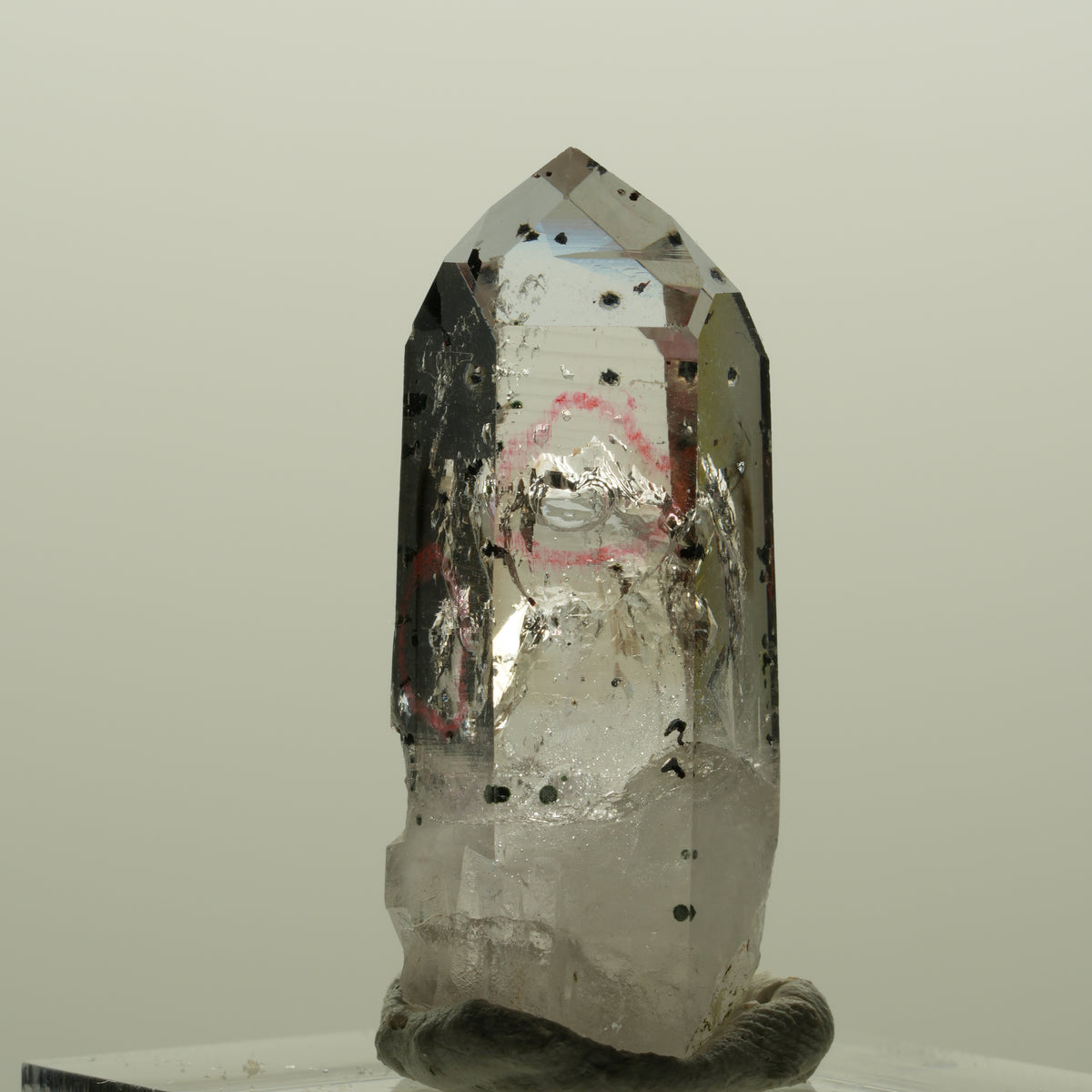 Enhydro Lemurian Phantom Amethyst mit Hämatit, 3x Blase Streep Mine, Namibia 33*14*14mm #15016