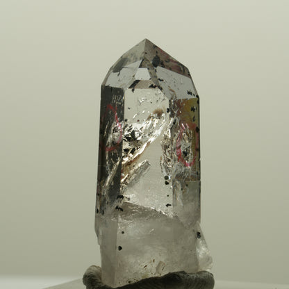 Enhydro Lemurian Phantom Amethyst mit Hämatit, 3x Blase Streep Mine, Namibia 33*14*14mm #15016