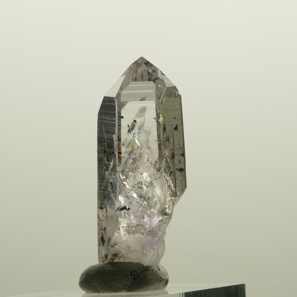 Harlekin Lemurian Phantom Amethyst Spitze Streep Mine, Goboboseb, Namibia 40*18*13mm #15018