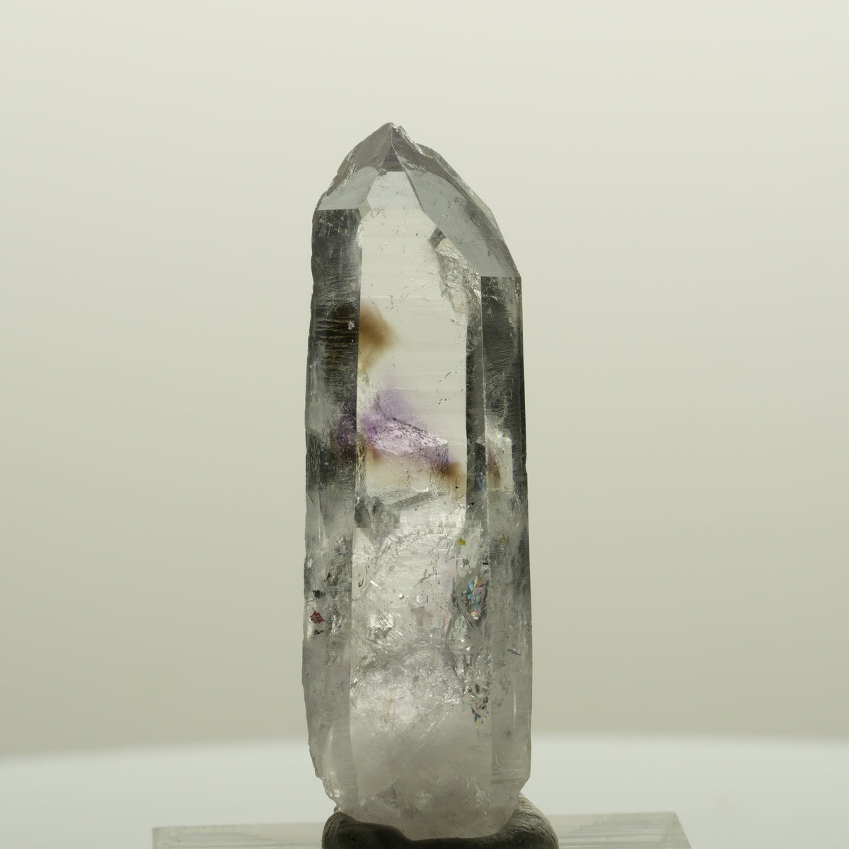 Harlekin Lemurian Phantom Amethyst Spitze Streep Mine, Goboboseb, Namibia 42*13*10mm #15019