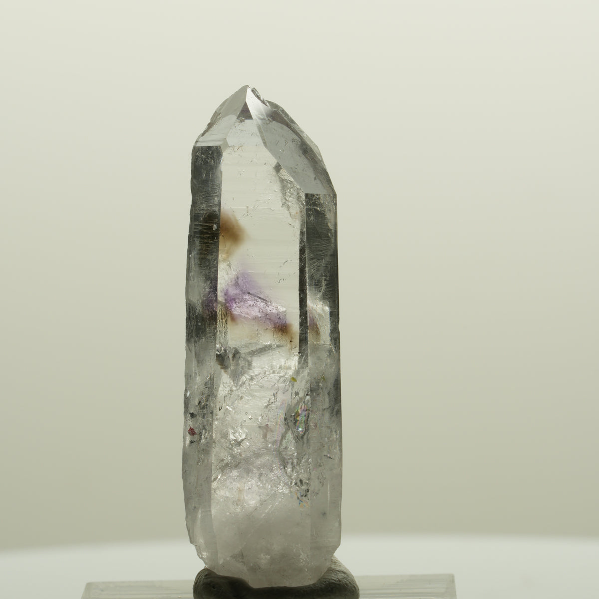 Harlekin Lemurian Phantom Amethyst Spitze Streep Mine, Goboboseb, Namibia 42*13*10mm #15019