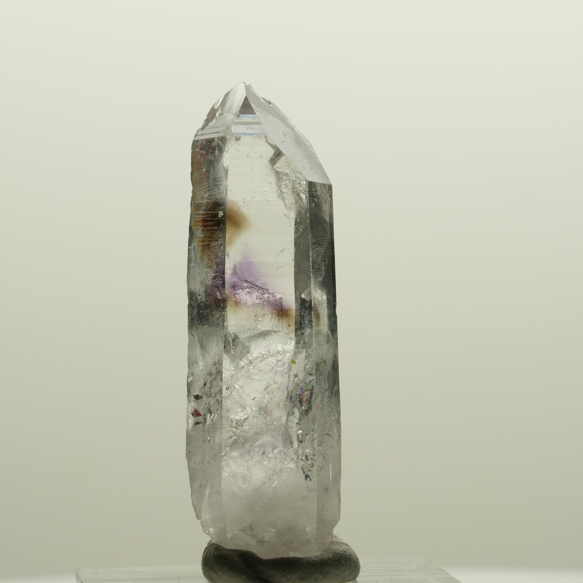 Harlekin Lemurian Phantom Amethyst Spitze Streep Mine, Goboboseb, Namibia 42*13*10mm #15019
