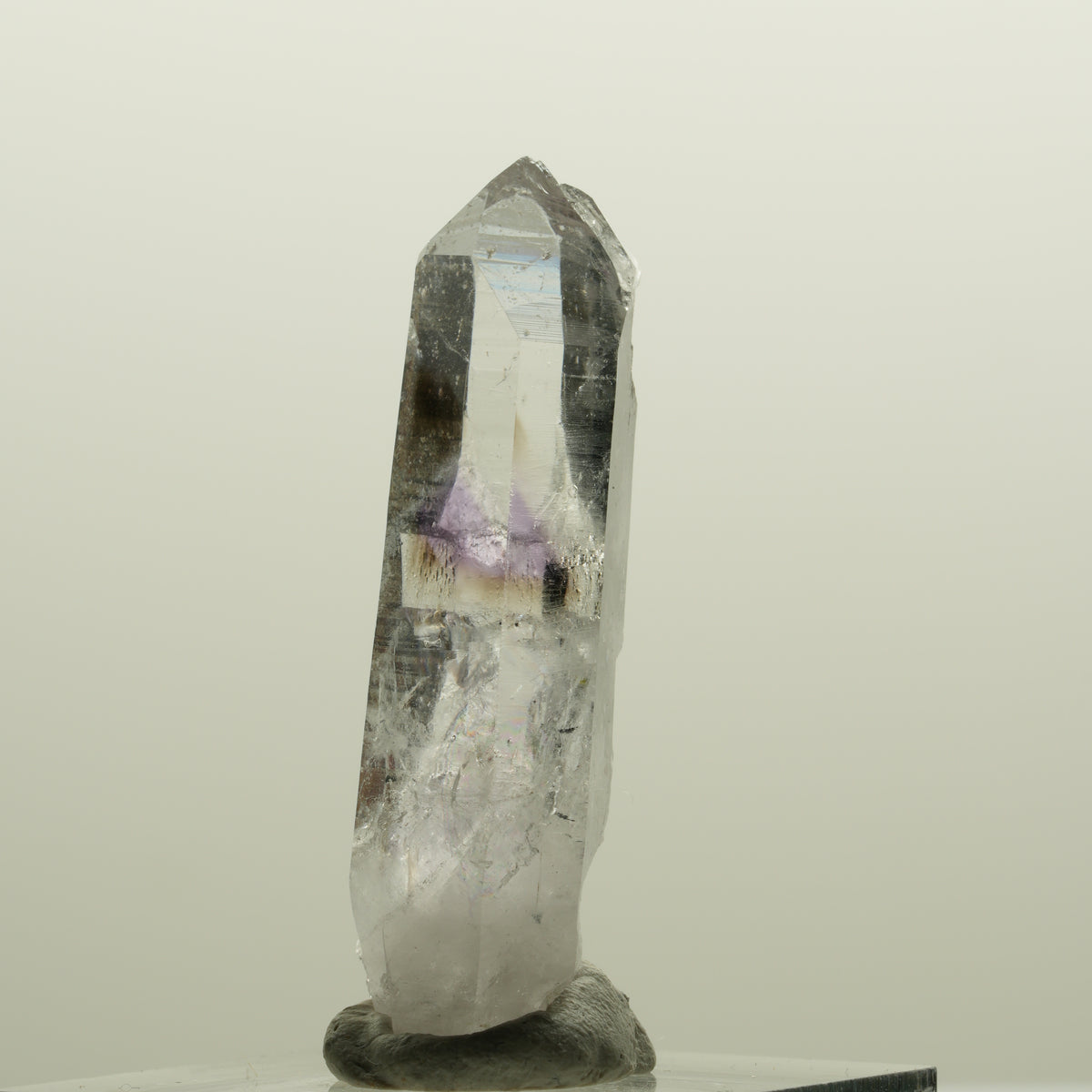 Harlekin Lemurian Phantom Amethyst Spitze Streep Mine, Goboboseb, Namibia 42*13*10mm #15019