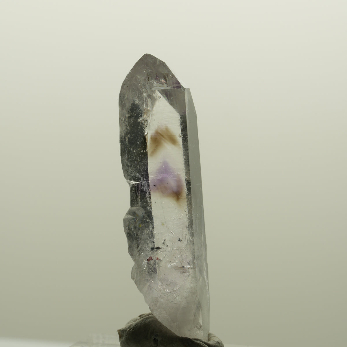 Harlekin Lemurian Phantom Amethyst Spitze Streep Mine, Goboboseb, Namibia 42*13*10mm #15019