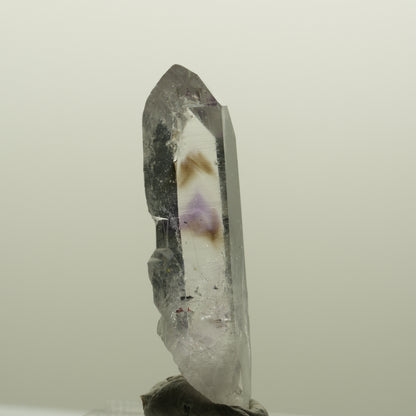 Harlekin Lemurian Phantom Amethyst Spitze Streep Mine, Goboboseb, Namibia 42*13*10mm #15019