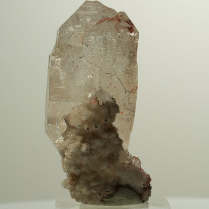 Skelett Phantom Rauchquarz Eisen Doppelender auf Matrix Goboboseb, Namibia 54*32*23mm #15022