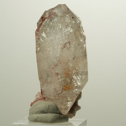 Skelett Phantom Rauchquarz Eisen Doppelender auf Matrix Goboboseb, Namibia 54*32*23mm #15022
