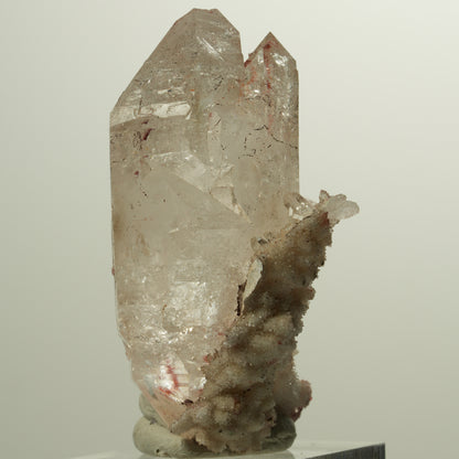 Skelett Phantom Rauchquarz Eisen Doppelender auf Matrix Goboboseb, Namibia 54*32*23mm #15022
