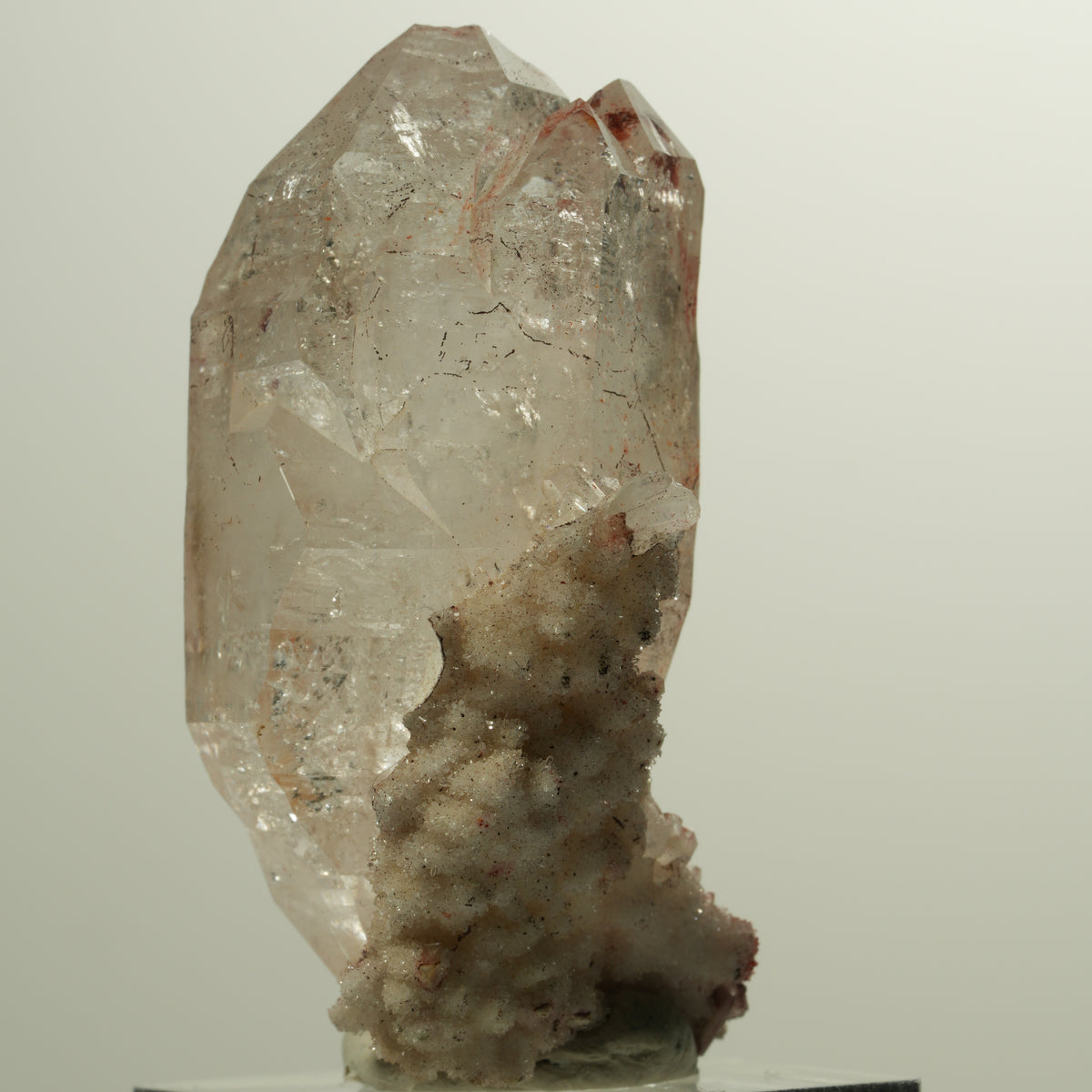 Skelett Phantom Rauchquarz Eisen Doppelender auf Matrix Goboboseb, Namibia 54*32*23mm #15022
