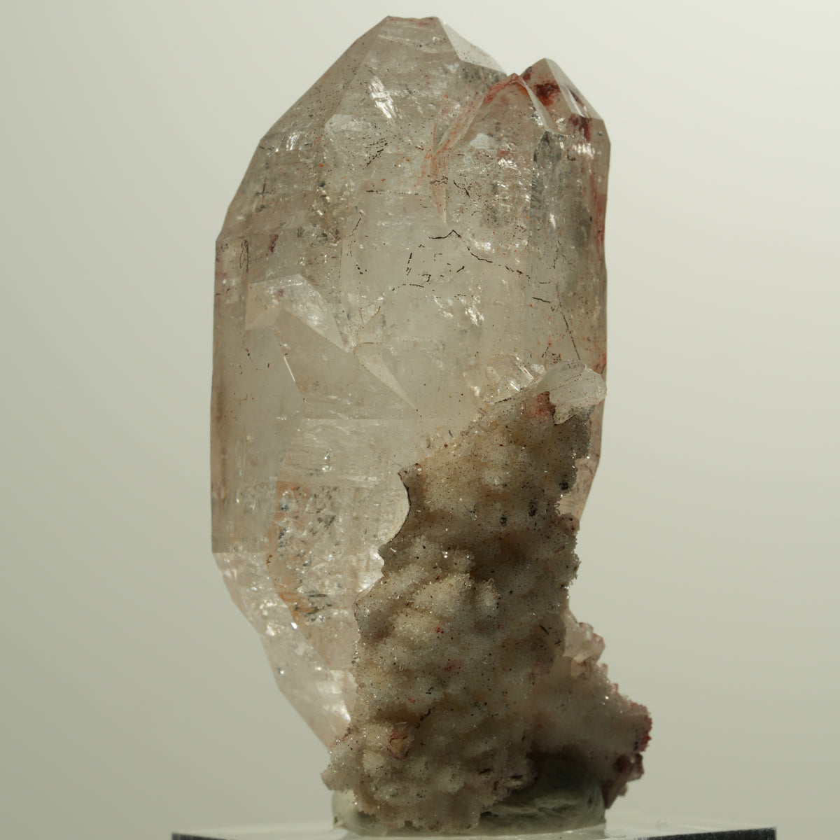 Skelett Phantom Rauchquarz Eisen Doppelender auf Matrix Goboboseb, Namibia 54*32*23mm #15022