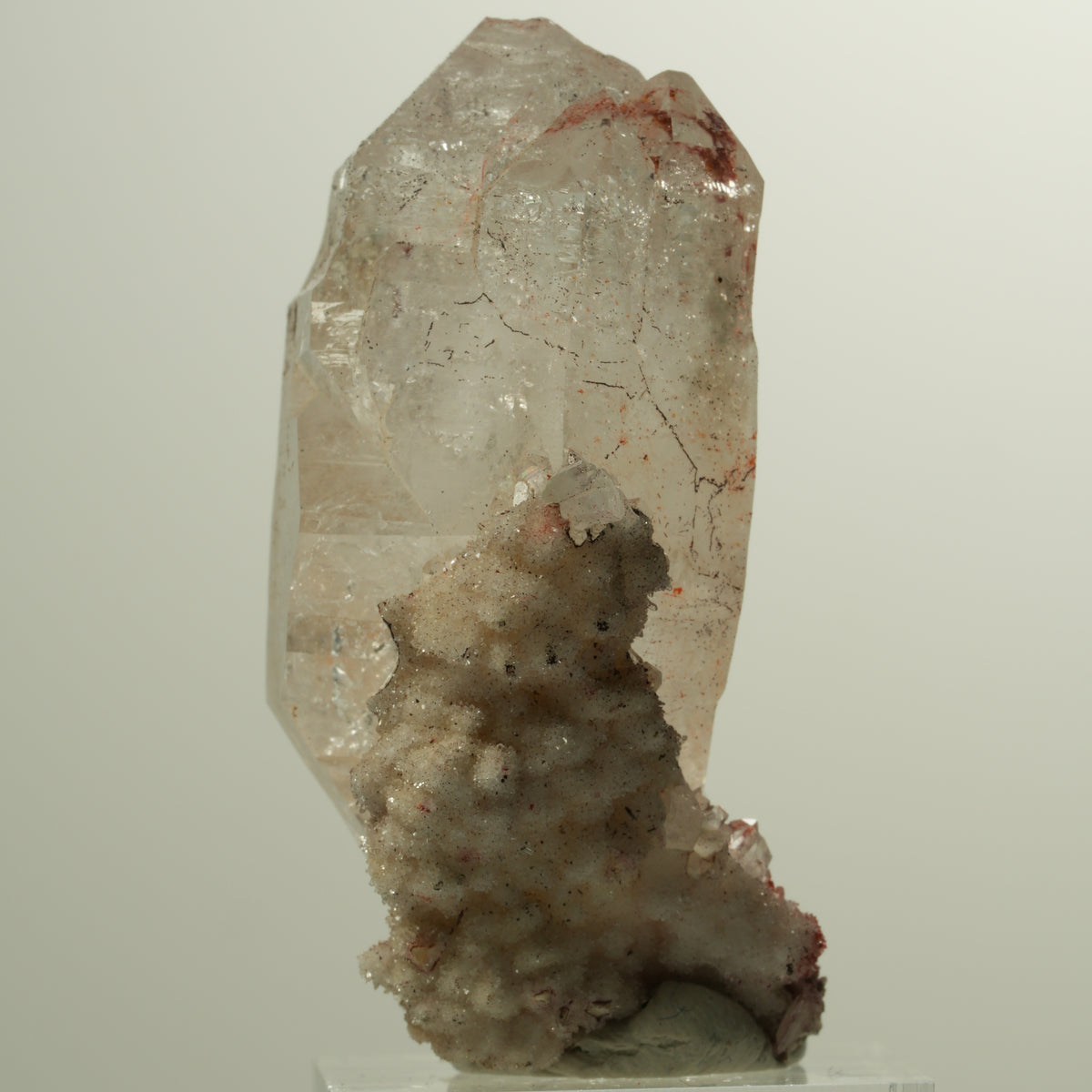 Skelett Phantom Rauchquarz Eisen Doppelender auf Matrix Goboboseb, Namibia 54*32*23mm #15022