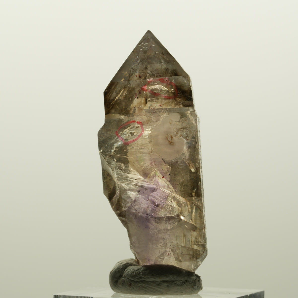 Enhydro Skelett Phantom Amethyst Doppelender Zepter, 3x Blase Goboboseb Namibia 47*21*17mm #15024