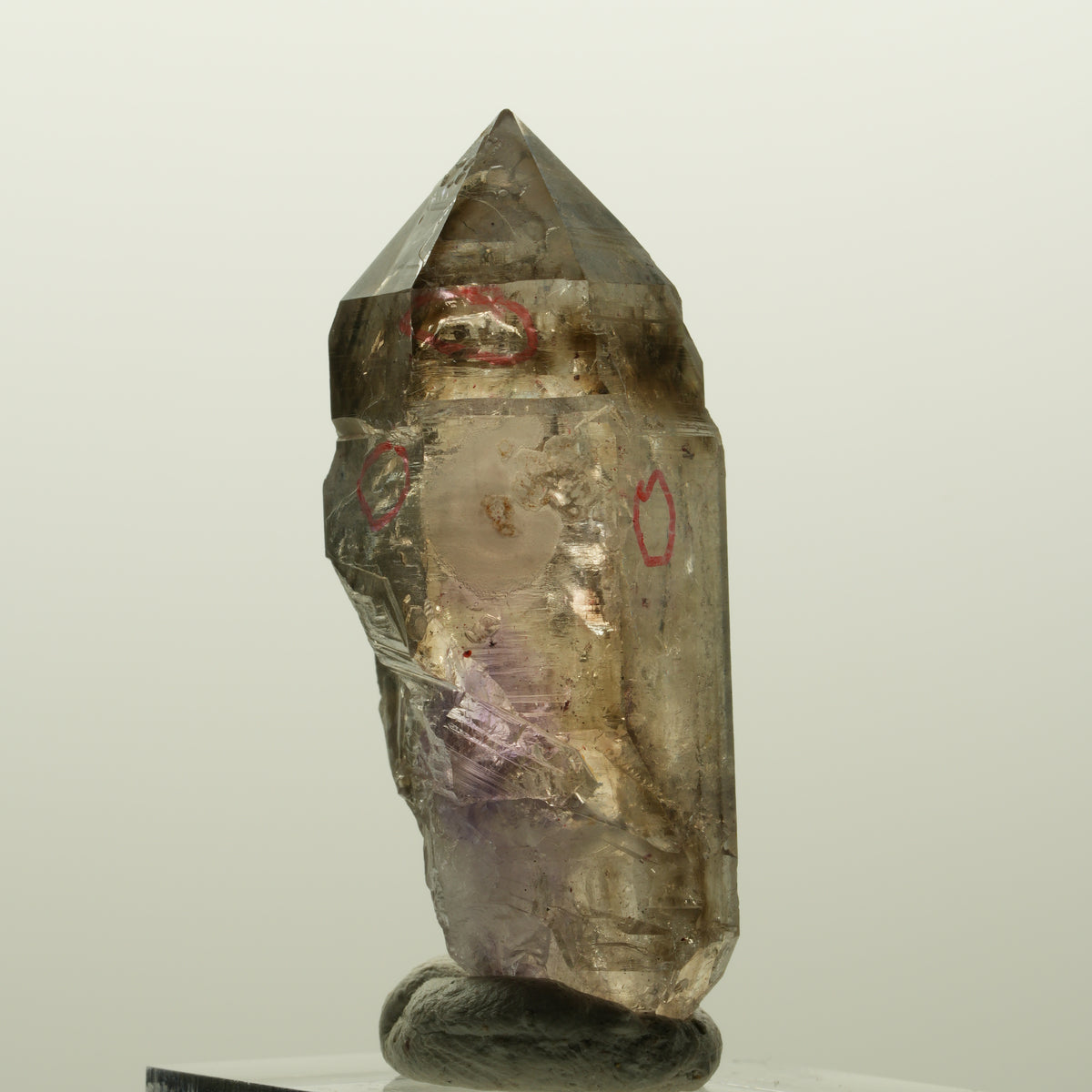 Enhydro Skelett Phantom Amethyst Doppelender Zepter, 3x Blase Goboboseb Namibia 47*21*17mm #15024