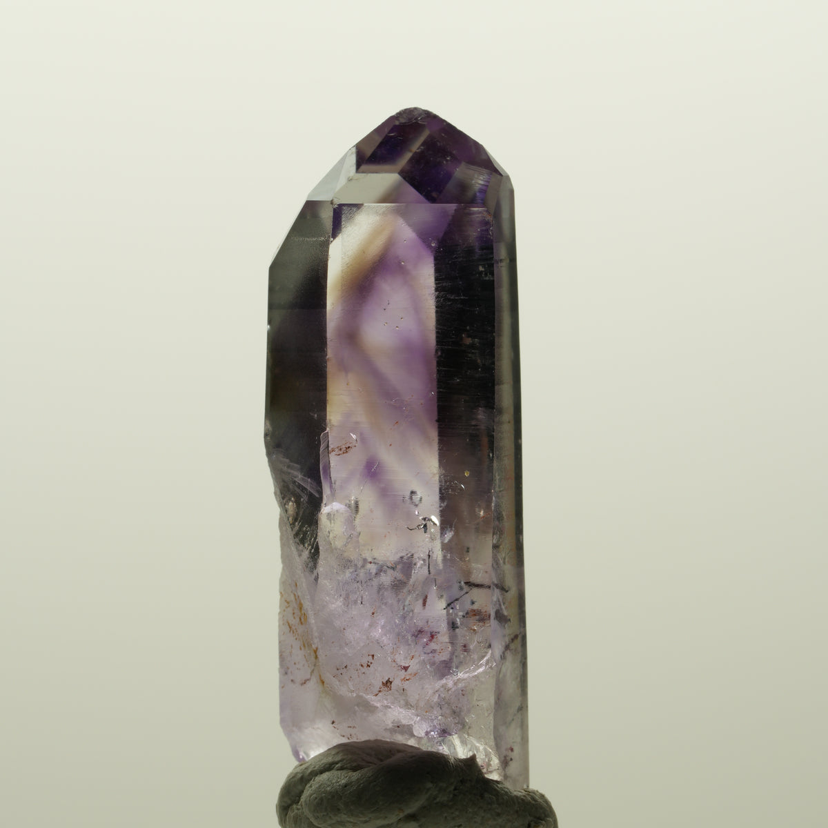 Harlekin Lemurian Phantom Amethyst Streep Mine, Goboboseb, Namibia 46*15*15mm #15025