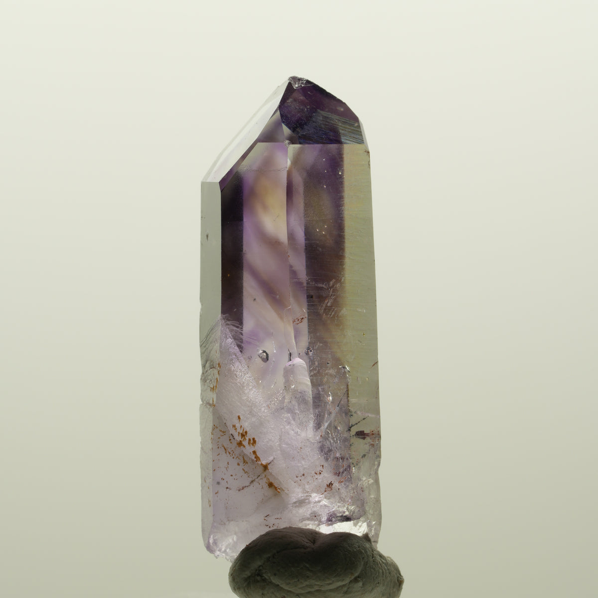 Harlekin Lemurian Phantom Amethyst Streep Mine, Goboboseb, Namibia 46*15*15mm #15025